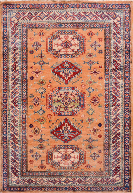 Afghan Khal Mohammadi hand knotted rug 5x7