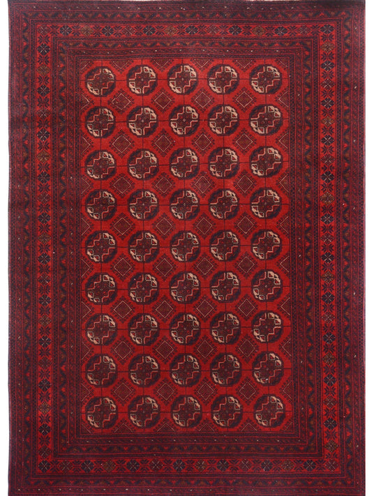 Afghan Khal Mohammadi hand knotted rug 5x7