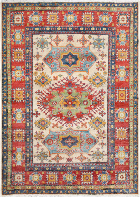 Pakistani Fine Bukhara hand knotted rug 5x7