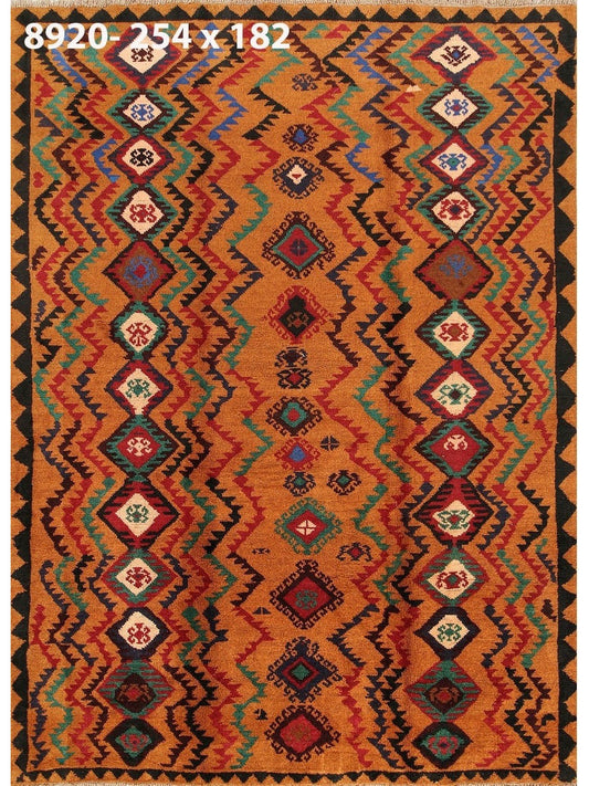 Afghan Balooch hand knotted rug 7x10
