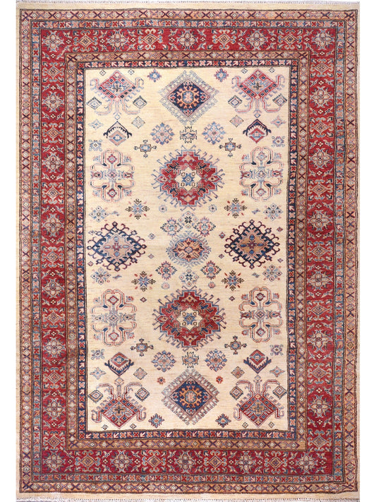 Afghan Super Fine Khorjeen hand knotted rug 6x9