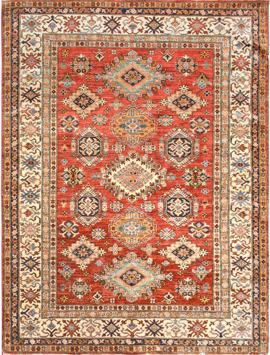 Pakistani Fine Bukhara hand knotted rug 5x8
