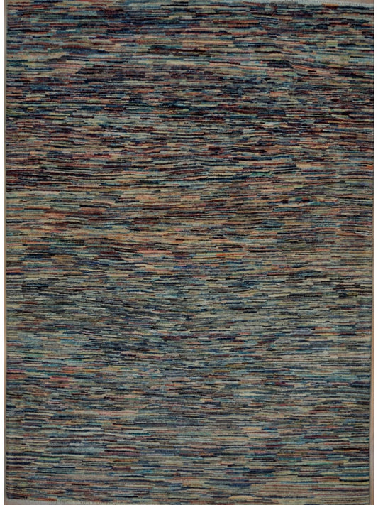 Afghan Gabbeh hand knotted rug 5x8