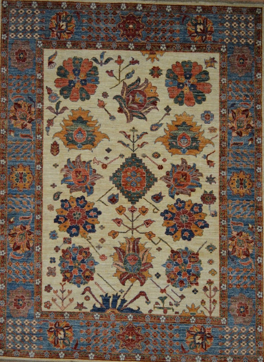 Afghan Balooch hand knotted rug 7x10