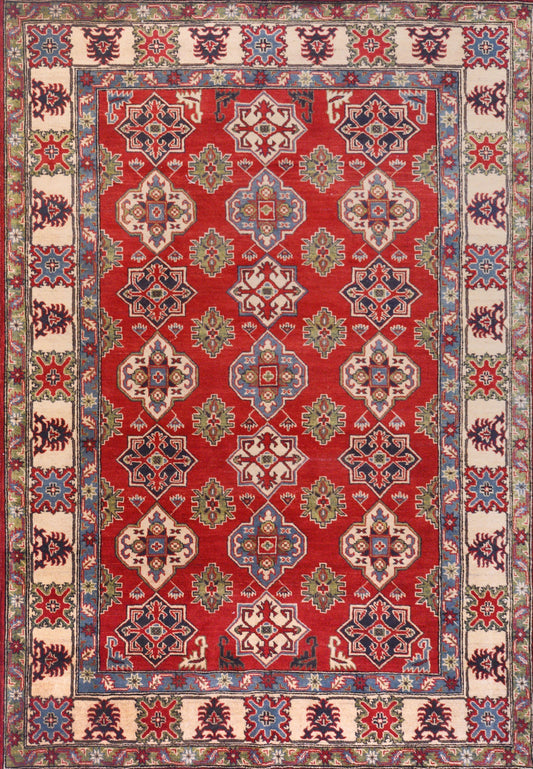 Afghan Super Fine Khorjeen hand knotted rug 6x9