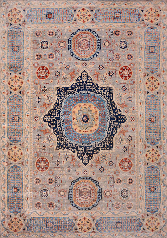 Afghan Super Fine Khorjeen hand knotted rug 6x9