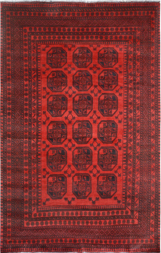Pakistani Fine Bukhara hand knotted rug 6x9