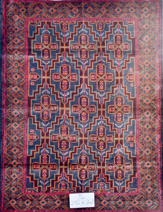 Afghan Ersari hand knotted rug 7x10