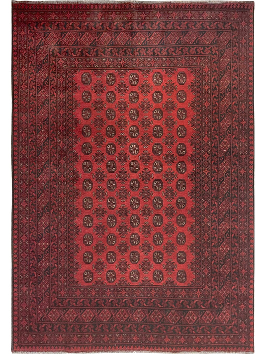 Afghan Akcha hand knotted rug 7x10