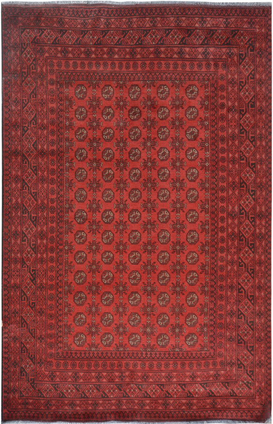 Afghan Akcha hand knotted rug 7x10