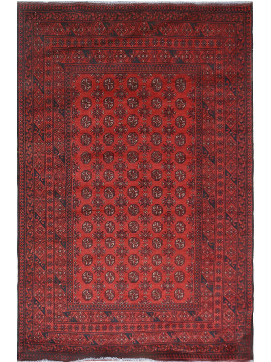 Afghan Akcha hand knotted rug 7x10