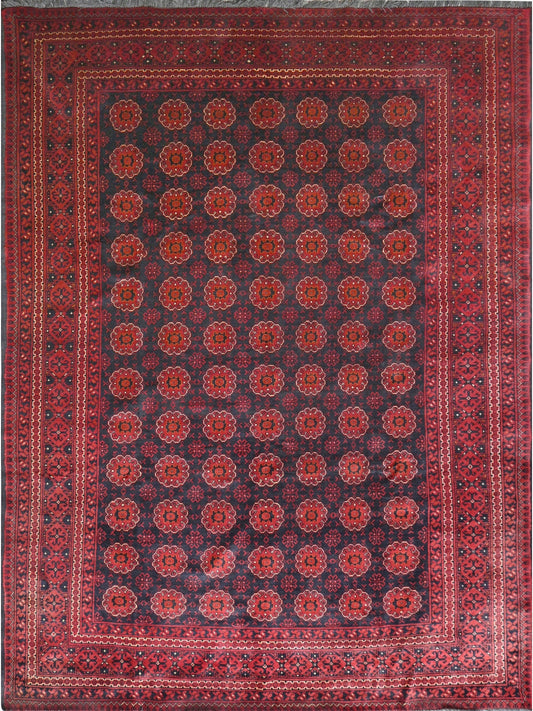 Afghan Belgic hand knotted rug 7x10