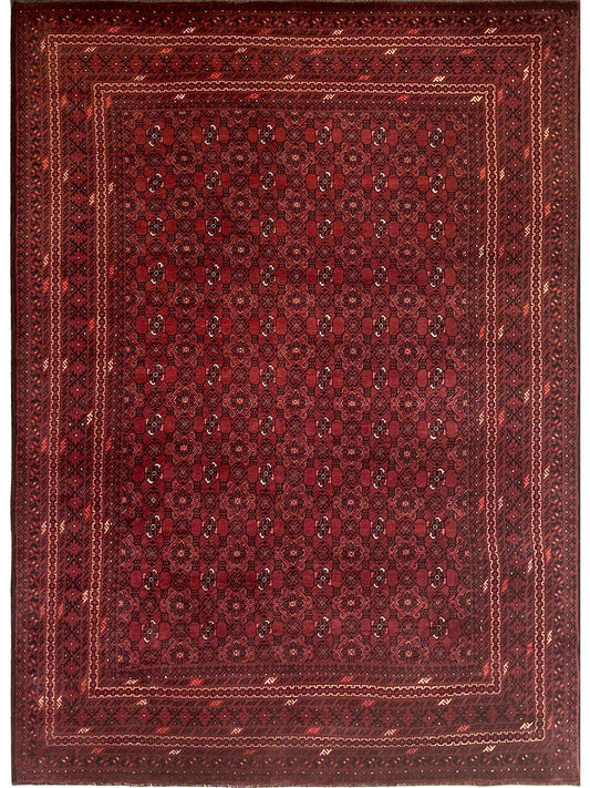 Afghan Belgic hand knotted rug 7x10