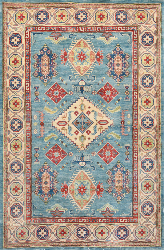 Afghan Super Fine Ersari hand knotted rug 6x9