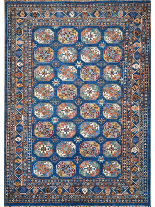 Afghan Ersari hand knotted rug 7x10