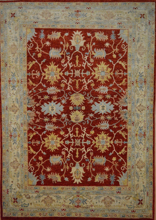Afghan Super Fine Kazak hand knotted rug 8x10