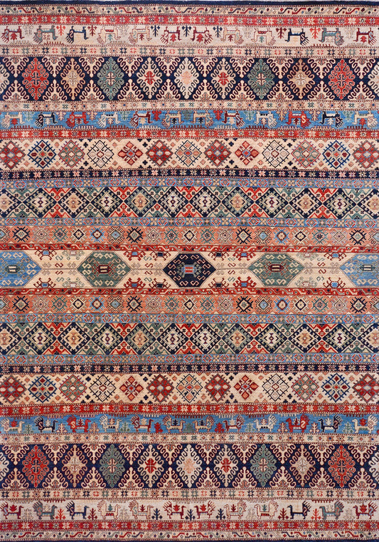 Afghan Moroccan Style hand knotted rug 8x10