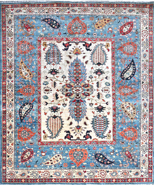 Afghan Super Fine Chobi hand knotted rug 8x10