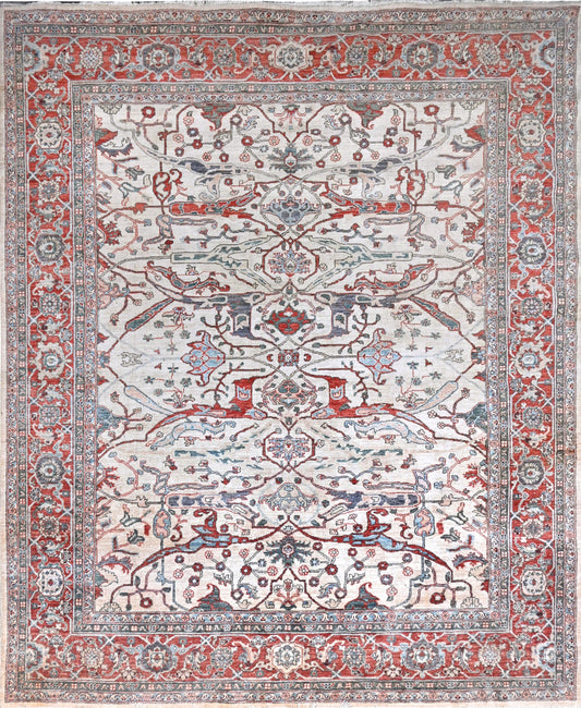 Afghan Modern Abstract hand knotted rug 8x10