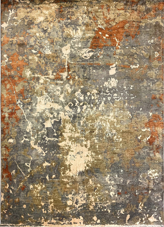 Persian Second Life hand knotted rug 8x10