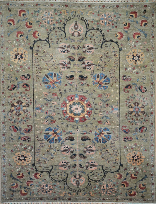 Afghan Kazak hand knotted rug 8x10