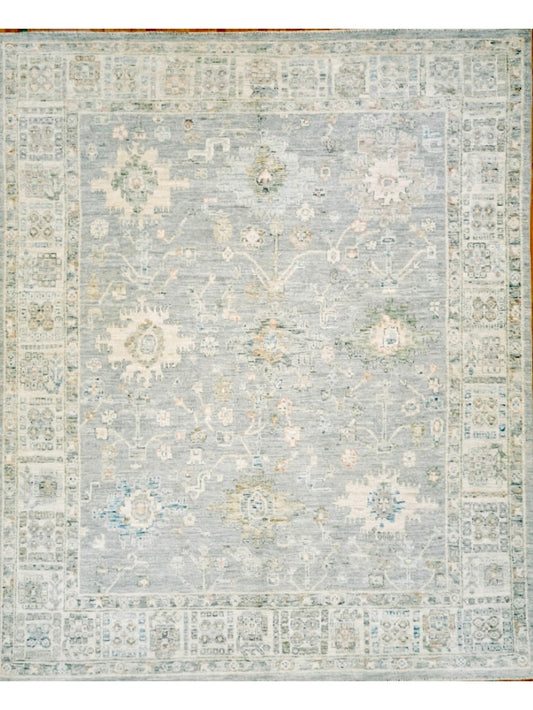 Afghan Ushak hand knotted rug 8x10