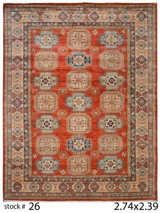 Afghan Fine Kondooz hand knotted rug 8x11+