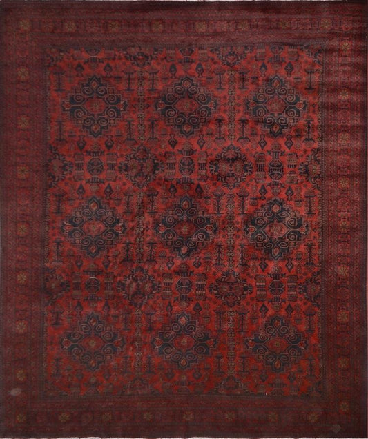 Afghan Sofreh hand woven rug 2x8