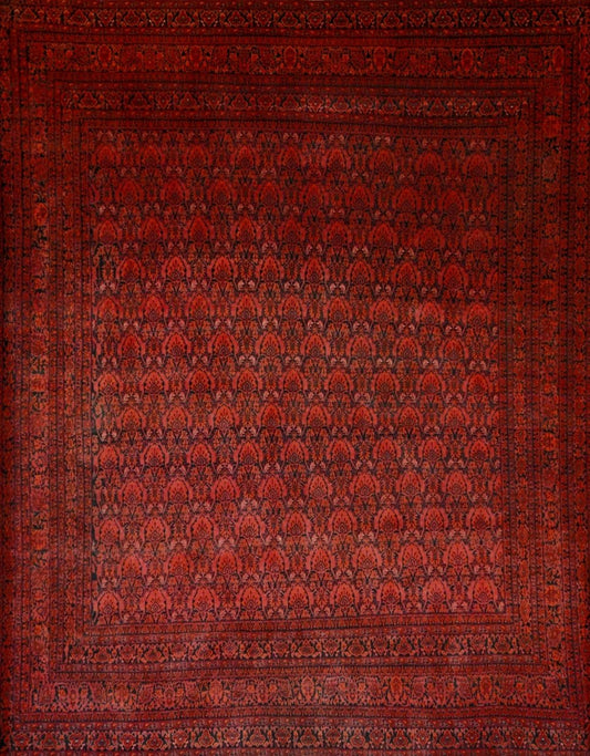 Afghan Sofreh hand woven rug 2x6