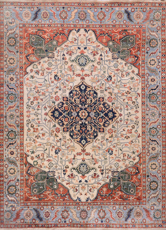 Persian Second Life hand knotted rug 8x11