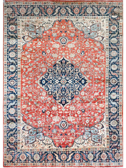 Afghan Kazak hand knotted rug 8x11