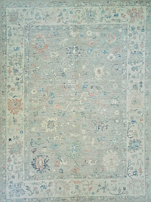 Afghan Ushak hand knotted rug 8x11