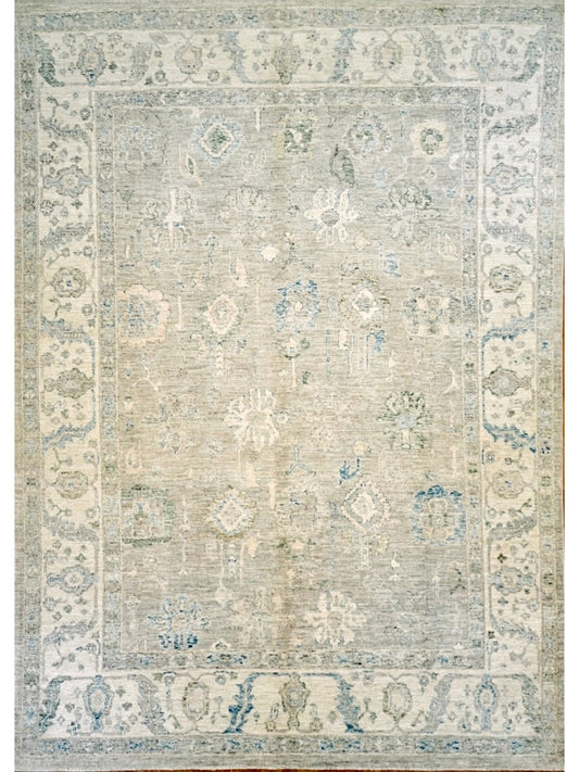 Afghan Ushak hand knotted rug 8x11
