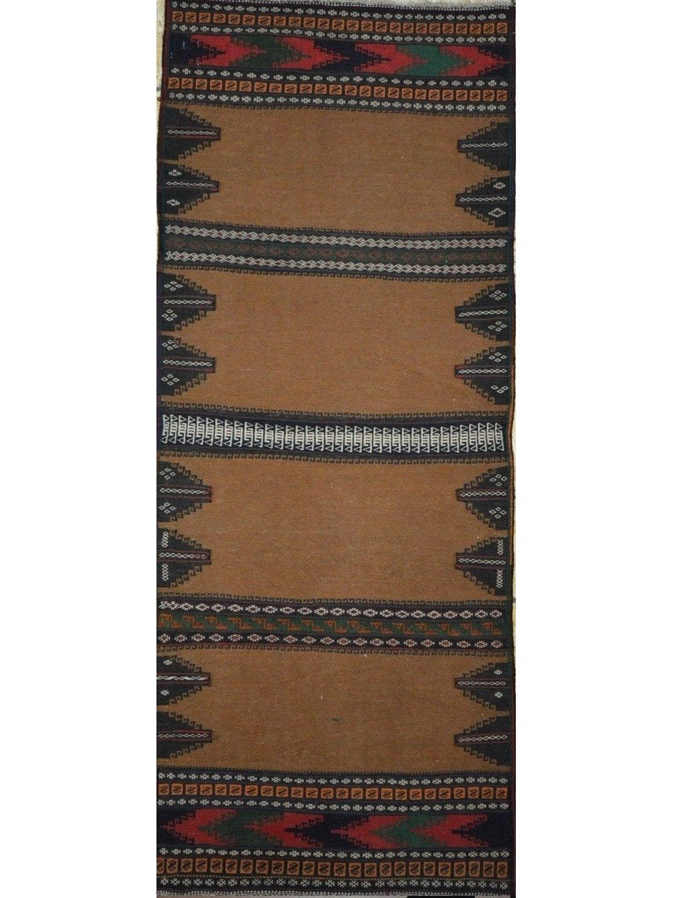 Afghan Gulmori Kilim hand woven rug 8x11