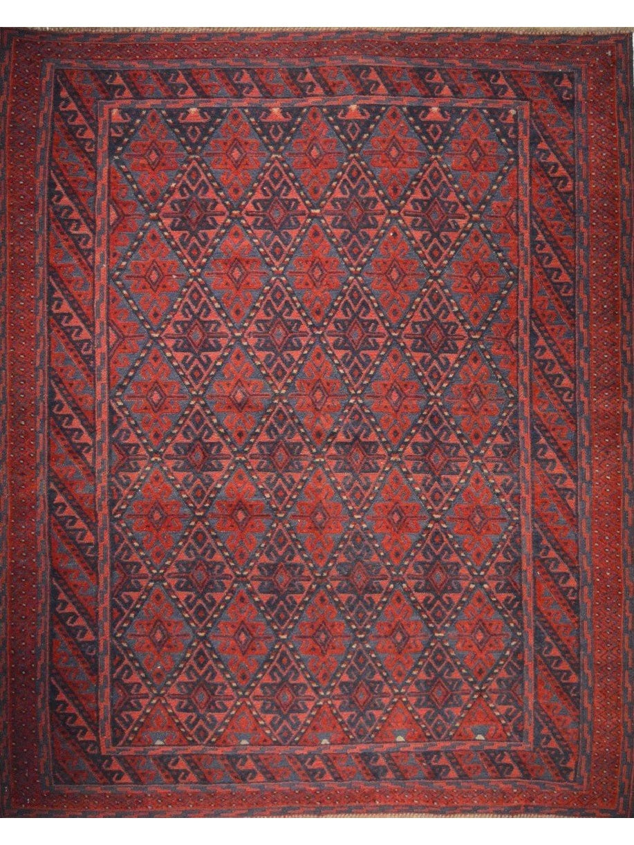 Afghan Maimana hand knotted rug 2x9
