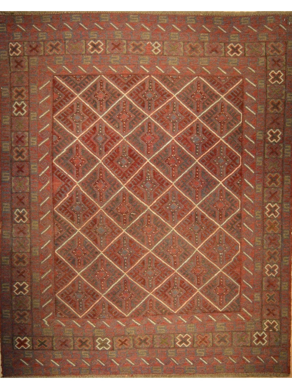 Afghan Maimana hand knotted rug 2x9