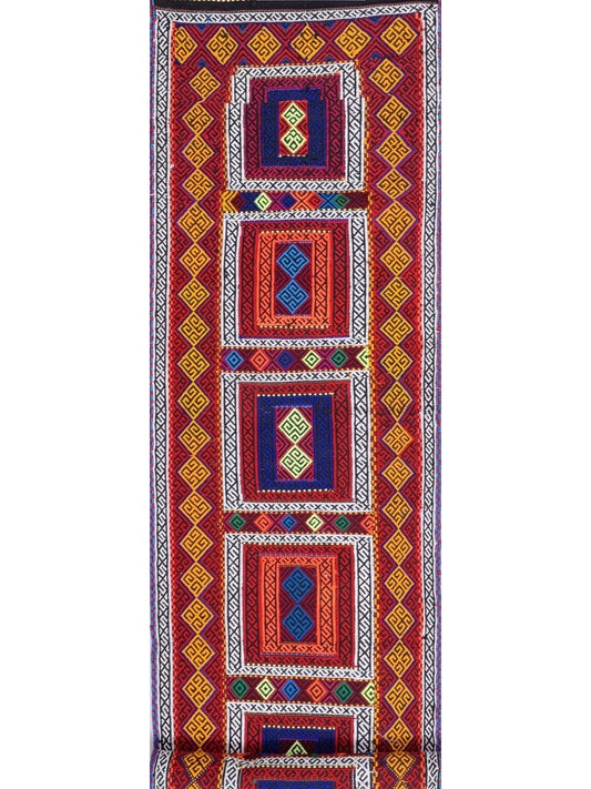 Afghan Kilim Vegetable Dye hand knotted rug 3x5