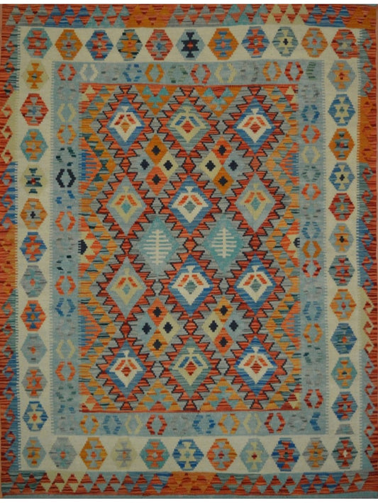 Afghan Vegetable Dye hand woven rug 4x6