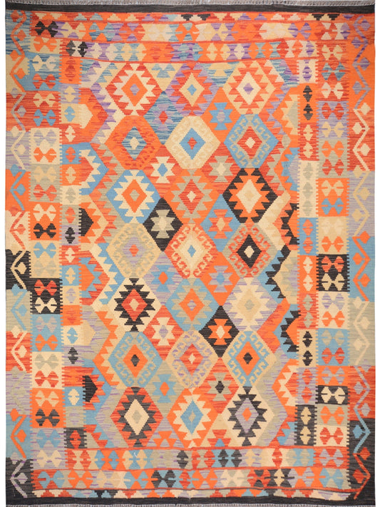Afghan Vegetable Dye hand woven rug 6x9