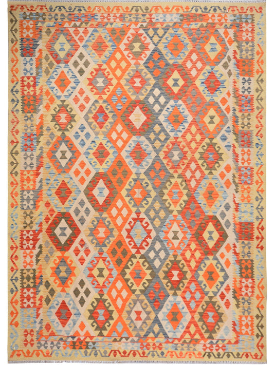 Afghan Vegetable Dye hand woven rug 6x9