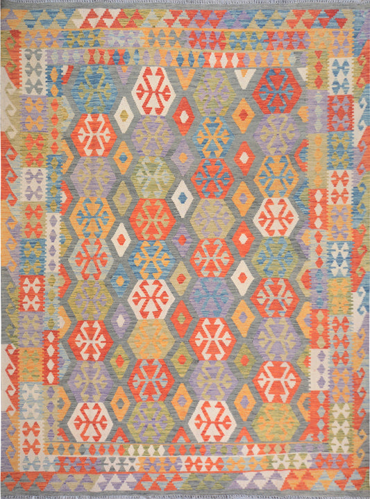 Afghan Akcha hand knotted rug 7x10
