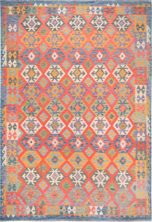 Afghan Akcha hand knotted rug 7x10