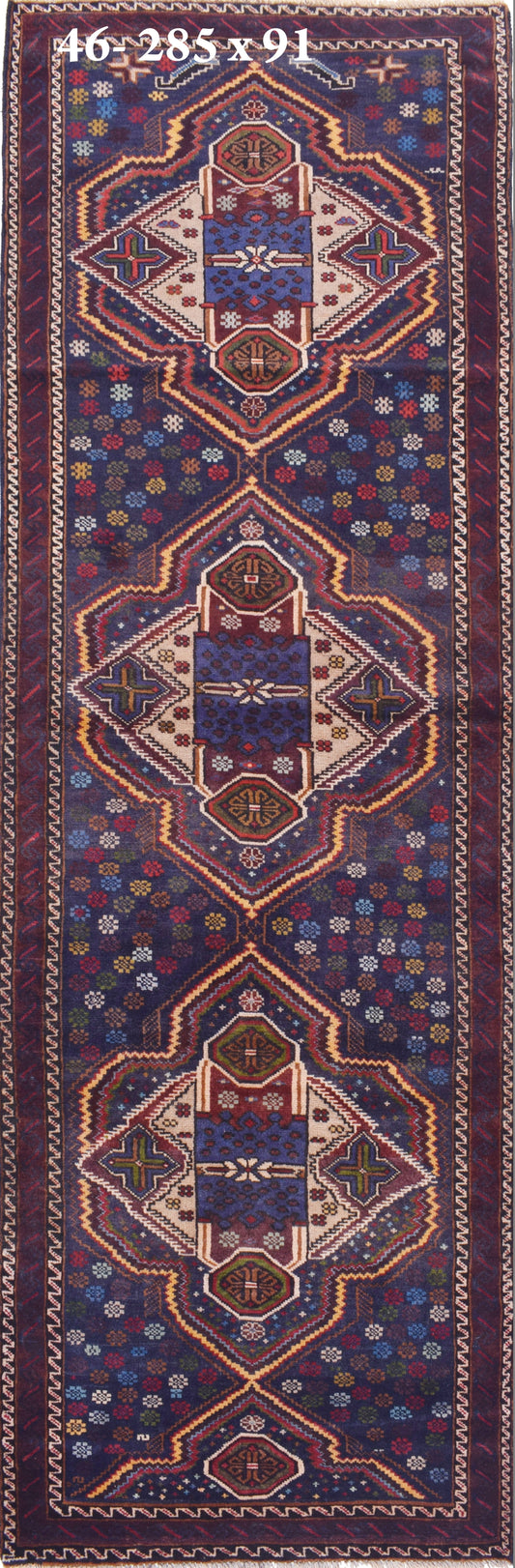 Afghan Kazak hand knotted rug