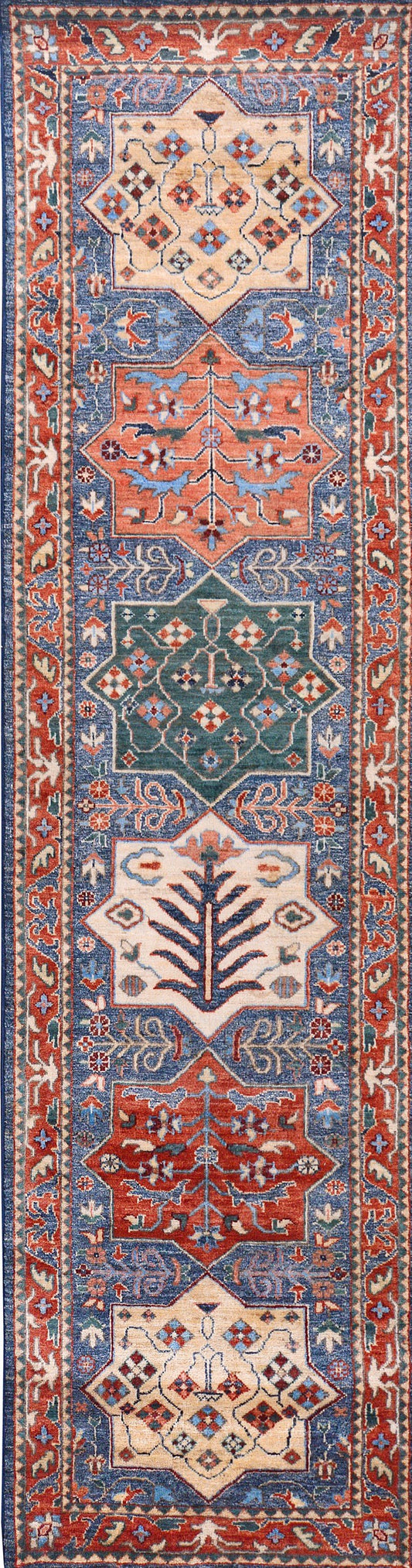 Afghan Super Fine Khorjeen hand knotted rug