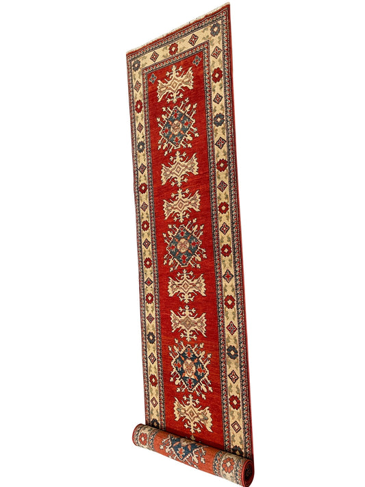 Afghan Kazak hand knotted rug