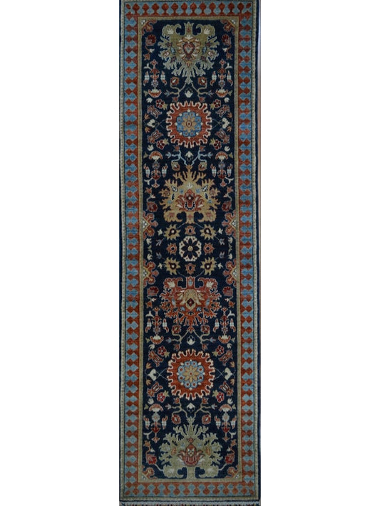 Indian Jaipur Wool & Silk hand knotted rug