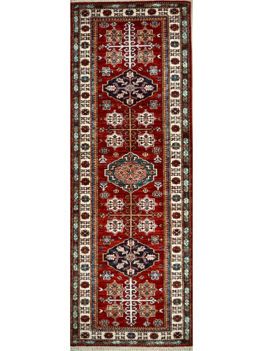 Afghan Super Fine Kazak hand knotted rug
