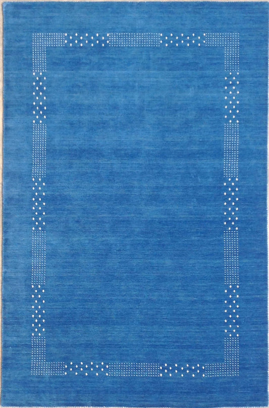 Indian Gabbeh Loribuff hand knotted rug 5x8