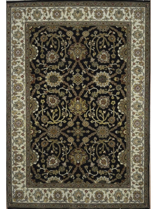 Indian Gabbeh Loribuff hand knotted rug 5x8