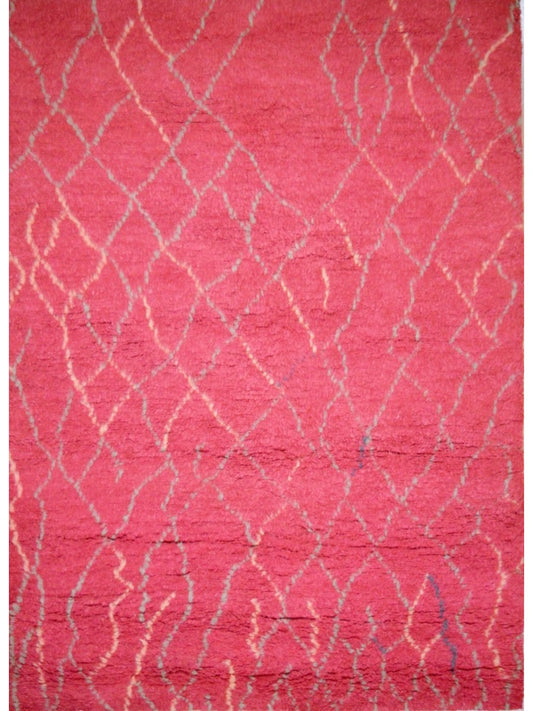 Indian Moroccan Style hand knotted rug 4x6